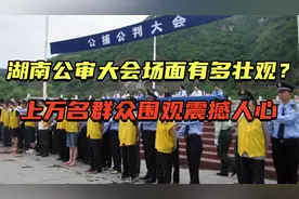 湖南公审大会真实场面，上万名群众围观，场面壮大震撼人心视频封面
