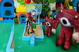 儿童玩具动画小剧场：奥特曼变大对抗怪兽视频封面