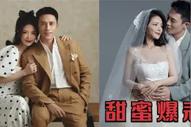 杜淳夫妇婚纱大片出炉，王灿与老公甜秀恩爱，无名指鸽子蛋抢镜视频封面