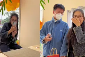 男子给异地女友送惊喜，女友被吓得叫出回声，随后2人激动相拥视频封面