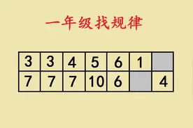 一年级数学，家长找不到规律，孩子直接竖着看，简单明了视频封面