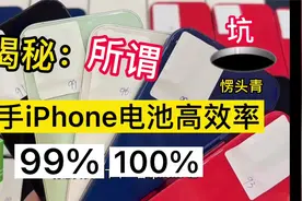 所谓二手iPhone电池高效率99%-100%，各种坑、愣头青踩坑视频封面