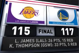 NBA全场集锦：汤普森33分詹姆斯失罚球 勇士117-115湖人！视频封面