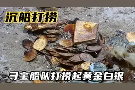 寻宝船队在深海一艘沉船内打捞起价值超5亿美元的大宝贝视频封面