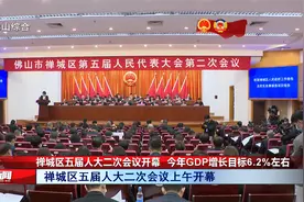 佛山禅城区五届人大二次会议开幕  今年GDP增长目标6.2%左右视频封面