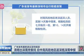 广东发布最新进出深圳规定 清明出深需持紫码视频封面