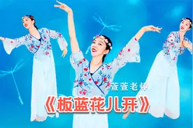 糖豆广场舞课堂《板蓝花儿开》柔美抒情舞蹈教学视频封面