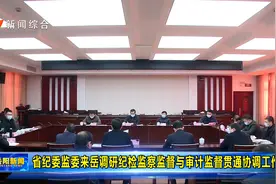 省纪委监委来岳调研纪检监察监督与审计监督贯通协调工作视频封面