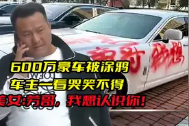 600万豪车被涂鸦，车主一看哭笑不得，美女：劳哥，我想认识你!视频封面