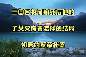 三国名将周瑜死后他的子女又有着怎样的结局_初唐的繁荣壮盛视频封面