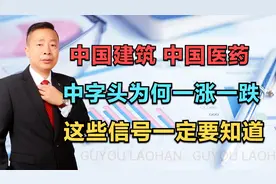 中国建筑—中国医药，中字头为何一涨一跌，这些信号一定要知道视频封面