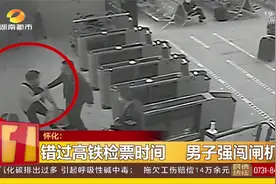 怀化：男子强闯高铁检票闸机，大吵大闹扰乱执法被行政拘留视频封面