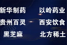 新华制药，以岭药业，贵州百灵，西安饮食，黑芝麻，北方稀土！视频封面