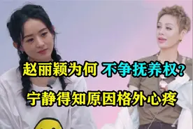赵丽颖为何不争孩子抚养权？说出原因后，宁静都心疼了视频封面