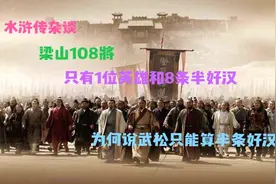 梁山108将，只有1位英雄和8条半好汉，武松只能算半条好汉视频封面