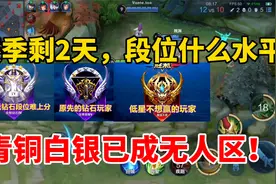 赛季剩2天，各个段位的真实水平如何？青铜白银已成无人区视频封面