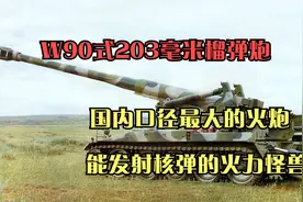 中国口径最大的火炮，W90式203毫米榴弹炮，能发射核弹的火力怪兽视频封面