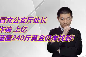 科员冒充公安厅处长，诈骗地产老板上亿，藏匿240斤黄金仍未找到!视频封面