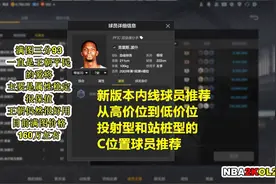 [NBA2KOL2]12月新版本内线中锋C各价位、类型球员推荐-下期推荐PF视频封面