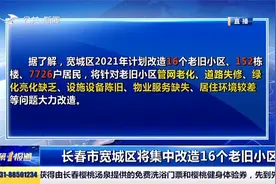 好消息！长春宽城区将集中改造16个老旧小区，涉及7726户居民视频封面