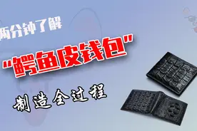 制作一个鳄鱼皮钱包究竟有多难？师傅说做成这个鬼样已经很满意了视频封面