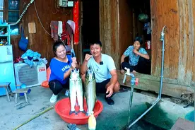小韩钓4条鳡鱼回家，小韩飘了在老婆面前称韩大师，被老婆嘲笑视频封面
