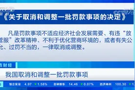 我国取消和调整一批罚款事项视频封面