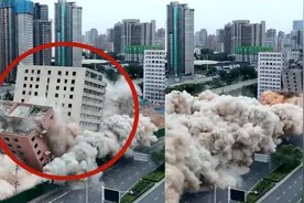 15秒爆破16栋楼！实拍：郑州楼房爆破拆除 现场腾起“蘑菇云”视频封面