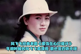 凤飞飞代表作《爱你在心口难开》，年轻时凤飞飞太漂亮了，真经典视频封面
