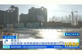 黑龙江：哈牡高速，哈同高速部分路段恢复通行|正点财经视频封面