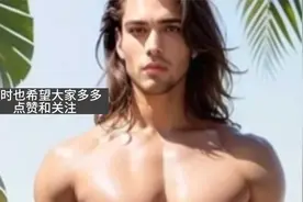 Ai肌肉帅哥，长发也太好看了视频封面