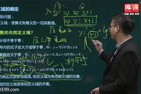 【库课】2021四川专升本高数基础精讲课 求函数的定义域01视频封面