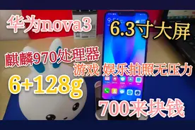 华为 麒麟970 6+128G 6.3寸大屏幕 游戏娱乐无压力 700来块不香吗视频封面