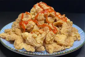 外卖的炸鸡米花，原来做法这么简单，好吃美味，3块钱就做一大盘视频封面