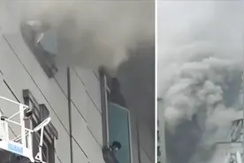 台北某KTV大火致5死，有人爬窗求救，有人藏包厢厕所视频封面