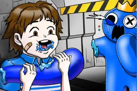 彩虹朋友：小男孩勇闯动漫世界，化身吃货专家，狂吃狂吃！视频封面