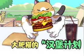 大肥猫竟然制定了“汉堡计划”，难道一只猫真能做出汉堡吗？视频封面