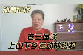 知青记忆 王慧 老三届谈上山下乡运动的缘起.视频封面