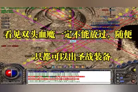 热血传奇：看见双头血魔一定不能放过，随便一只都可以出圣战装备