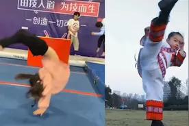 贵州6岁女孩练就空翻绝技，从小酷爱搏击，妈妈：男孩都打不过她视频封面