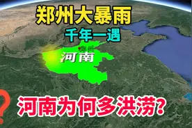 郑州突降罕见大暴雨，河南为何多洪涝灾害？三维地图带你梳理原因视频封面
