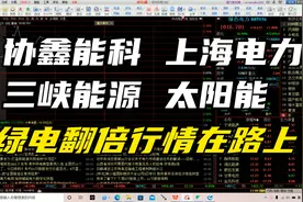 协鑫能科 上海电力 三峡能源 太阳能 绿电翻倍行情在路上？视频封面