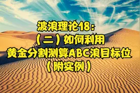 波浪理论18：（二）如何利用黄金分割测算ABC浪目标位（附实例）视频封面