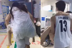 女儿感冒呼吸困难，弟弟抱着姐姐狂奔医院，妈妈看着背影感慨万分视频封面