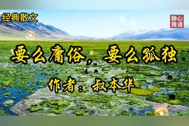 美文诵读：叔本华经典散文人《要么庸俗，要么孤独》视频封面