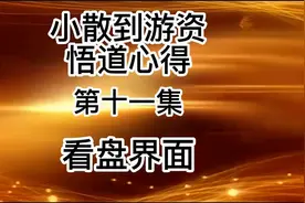 小散到游资悟道心得第十一集看盘界面视频封面