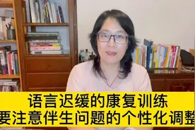 语言迟缓的康复训练，一定要注意伴生问题的个性化调整顺序视频封面