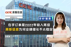 莱斯信息：在手订单是2022年收入的两倍，为何业绩增长不太稳定？视频封面