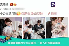 姜潮麦迪娜为女儿庆满月 一家人打扮精致出镜视频封面