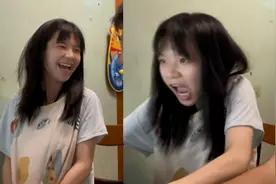 女友打游戏逐渐失去表情管理，魔性笑声逗笑网友：看得出她真想赢视频封面